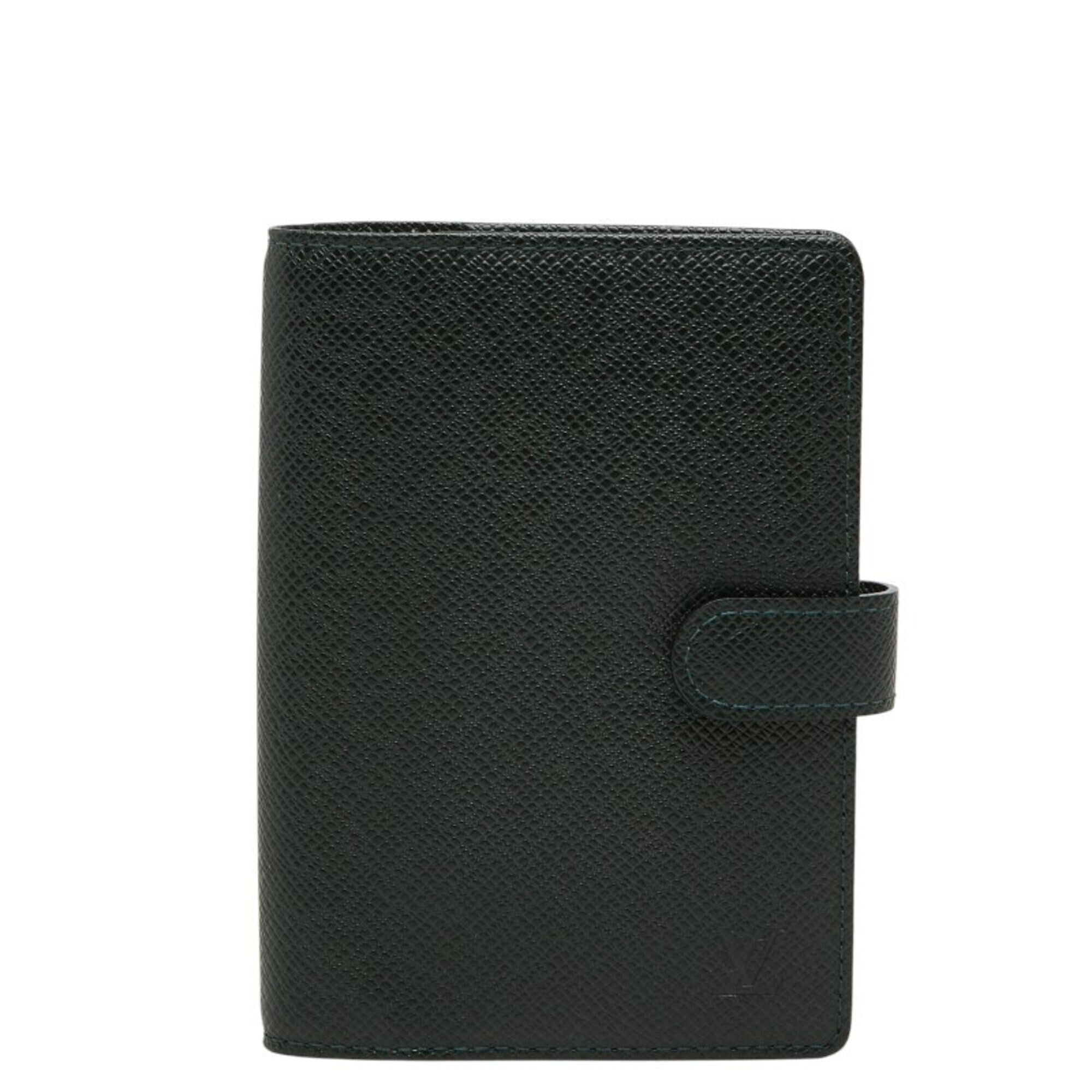 Louis Vuitton Taiga Agenda Pm Notebook Cover R20424 Ephemeral Green Leather W...
